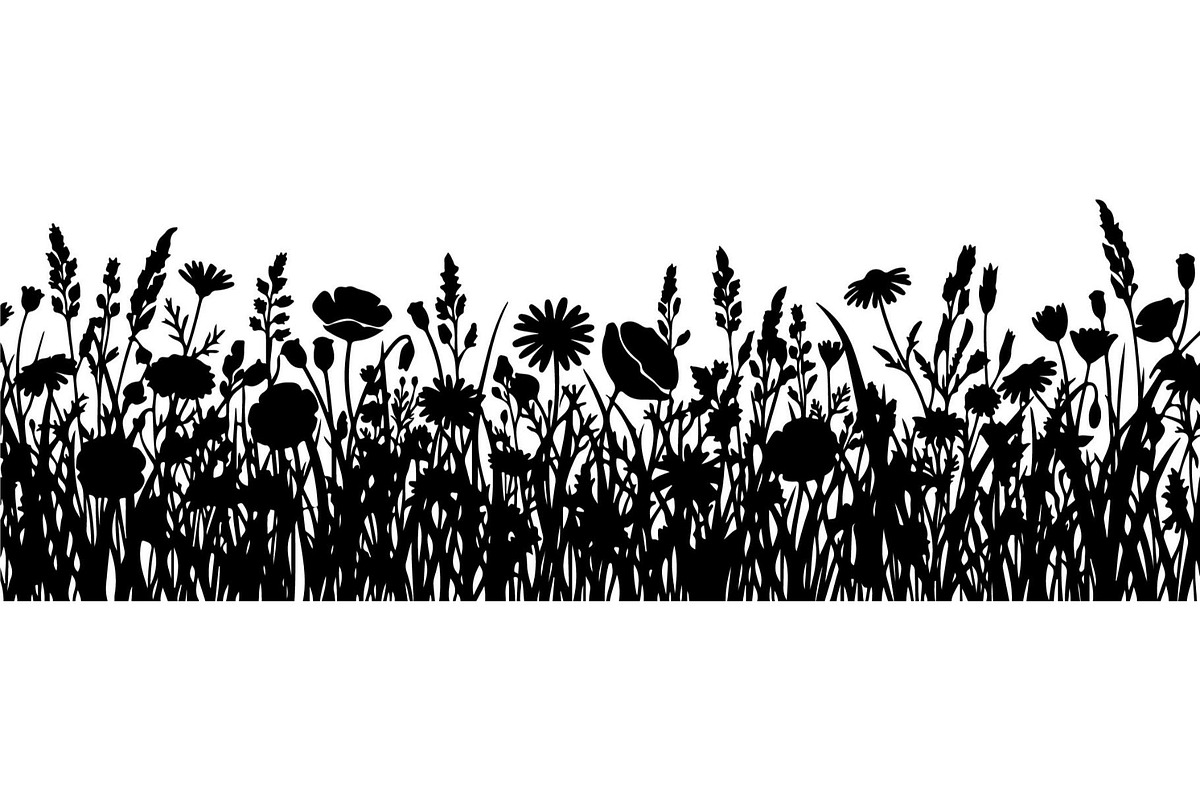 Wildflower Meadow Silhouette, an Object Graphic by Creativeshirt (Photo 13 of 20)