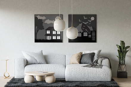Night-Themed Wall Art Designs
