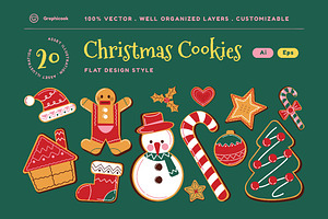 Christmas Cookies Illustration Set