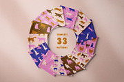 Flat Cat Modern Patterns, a Pattern Graphic by Tiger and Flower (Thumbnail 6 of 21)