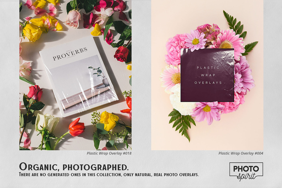 Plastic Wrap Effect Overlays, a Brushes & More by PhotoSpirit (Photo 3 of 11)