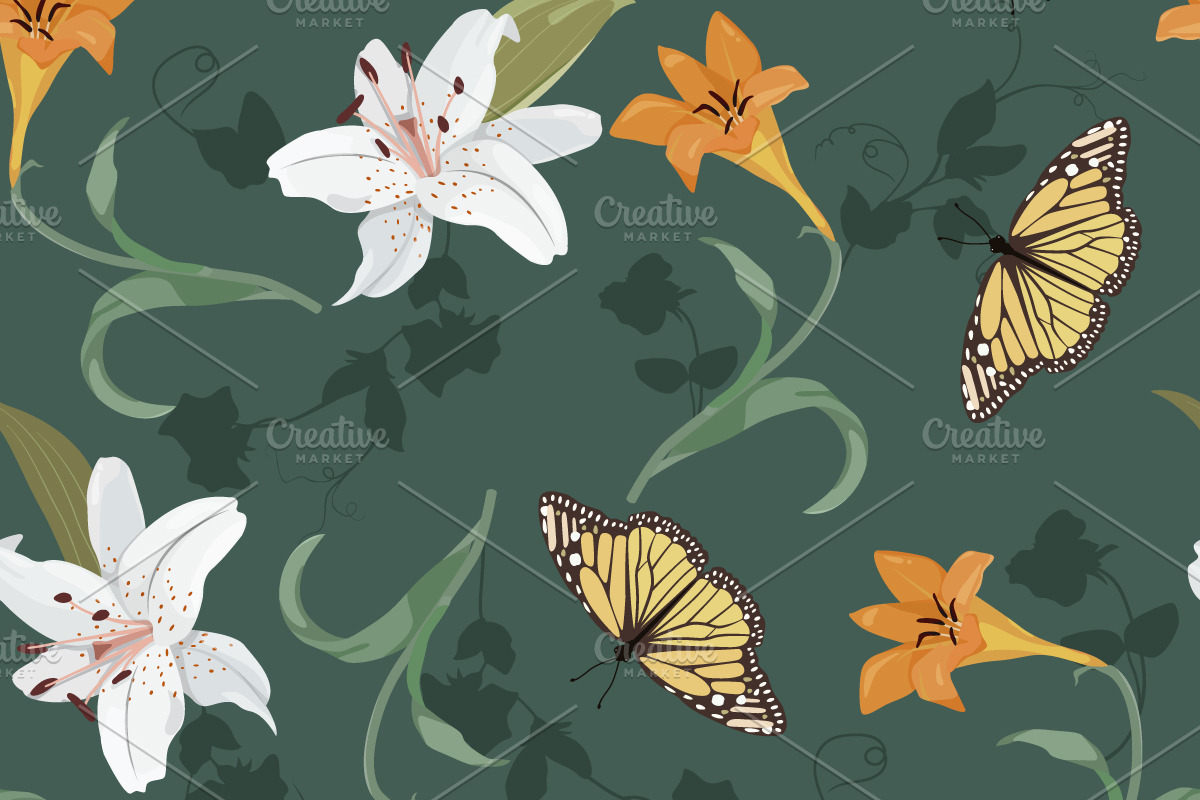 A collection of floral patterns, a Pattern Graphic by artdemidova (Photo 9 of 9)