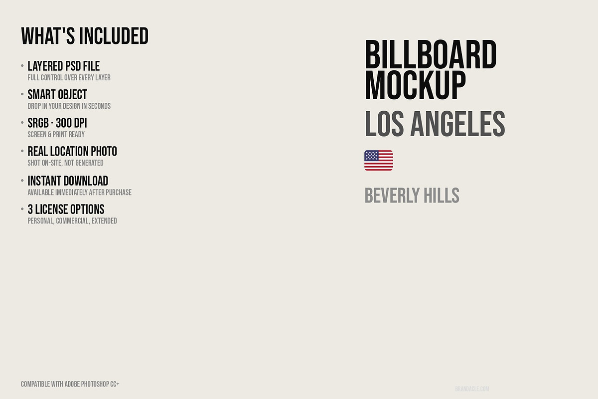 Los Angeles Billboard Mockup PSD, an Advertising Mockup by Brandacle Mockups (Photo 7 of 10)