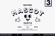 Retro Mascot Parts | VOL 3, an Illustration by GRPXSTORE (Thumbnail 1 of 5)