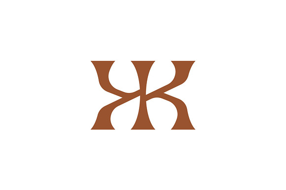 KK Initial Letter Monogram Logo preview 2