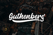 Guthenberg Bold Business Font, a Script Font by Creatype Studio (Thumbnail 1 of 9)