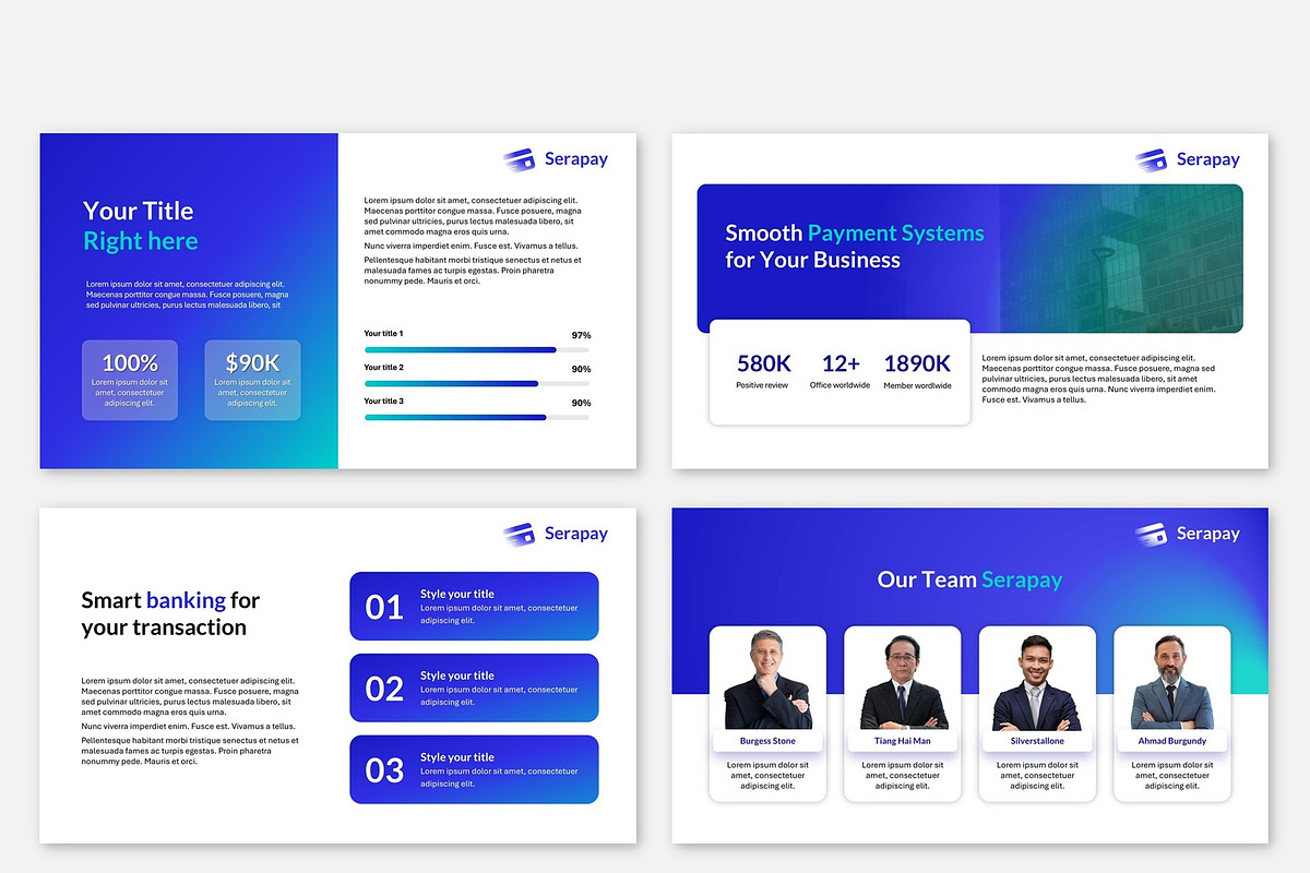 Modern Credit & Finance Template preview 2