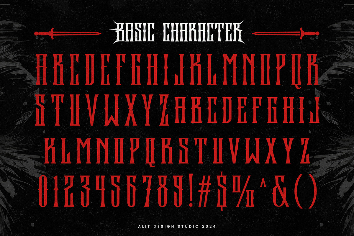 Rockakura typeface, a Blackletter Font by alit design (Photo 6 of 17)