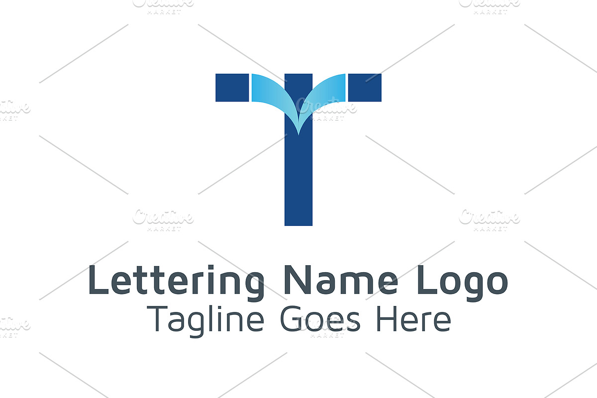 20 Logo Lettering T Template Bundle, a Branding & Logo Template by Acongraphic (Photo 5 of 21)