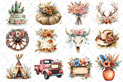 Western Boho Wedding Clipart, an Illustration by Dream Creation (Thumbnail 3 of 4)