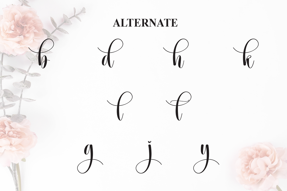 Angela | Script Font, a Handwritten Font by Scratchones (Photo 8 of 9)