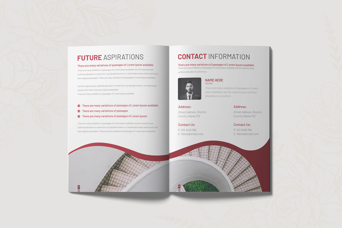 editable Brochure template layout, a Brochure Template by Kazi Hossain (Photo 3 of 6)