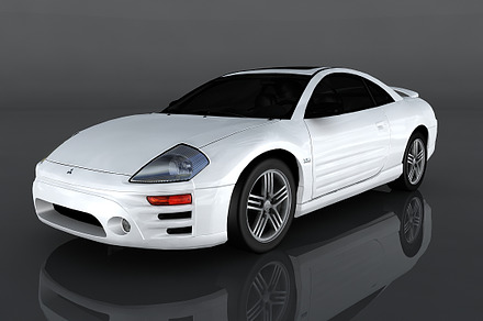 2003 Mitsubishi Eclipse GTS, a Cars & Vehicle 3D Model by valtriiu
