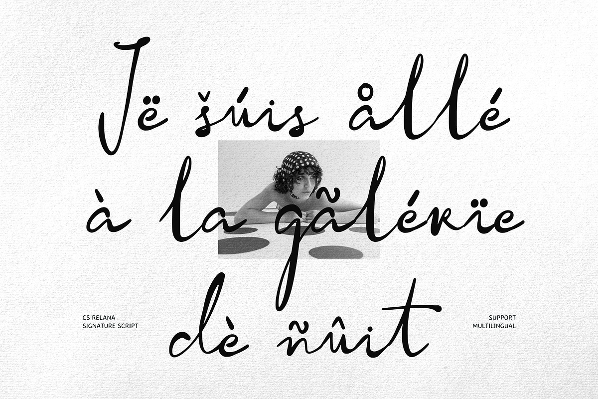 CS Relana - Signature Script Font, a Script Font by Craft Supply Co. (Photo 7 of 8)