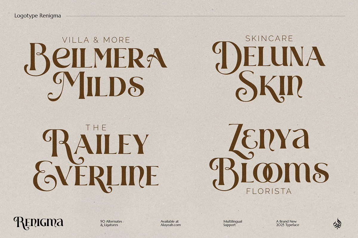 Renigma, a Serif Font by Aluyeah Studio (Photo 14 of 15)