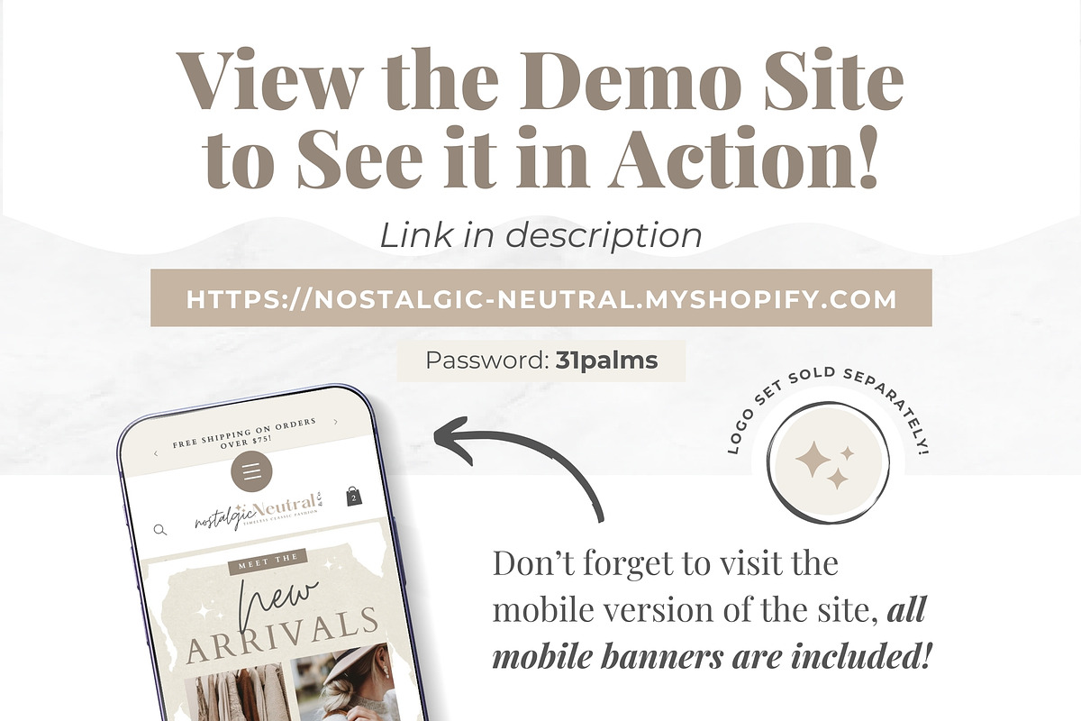 Shopify Theme | Nostalgic Neutral, a Shopify Template by Thirty One Palms Studio (Photo 6 of 8)
