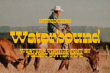 Waterbound Western Vintage Font