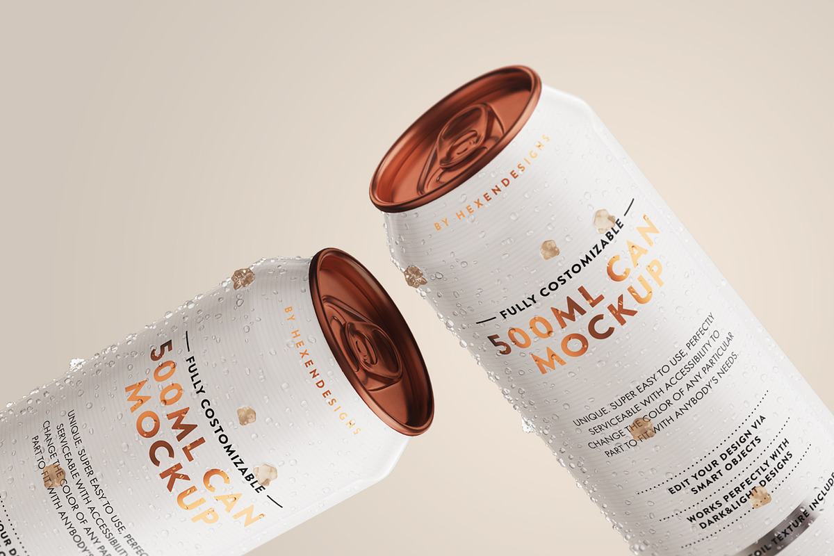 500ML CAN MOCKUP, a Product Mockup by HexenDesigns (Photo 4 of 9)