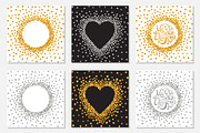 Gold and silver confetti backgrounds, a Pattern Graphic by ekmelica (Thumbnail 5 of 5)