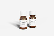 Amber Glass Bottle Mockup, a Packaging Mockup by Indah (Thumbnail 2 of 6)