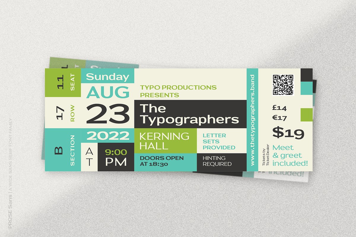 Prose Sans | Sans Serif Font Family, a Sans Serif Font by Ayca Atalay (Photo 9 of 11)