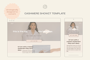 Cashmere Showit Web Template