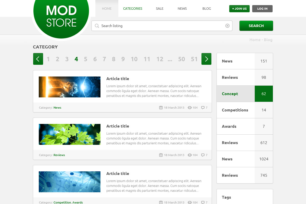 Modstore - Online Shop PSD Template, a Templates & Theme by bestwebsoft (Photo 4 of 5)