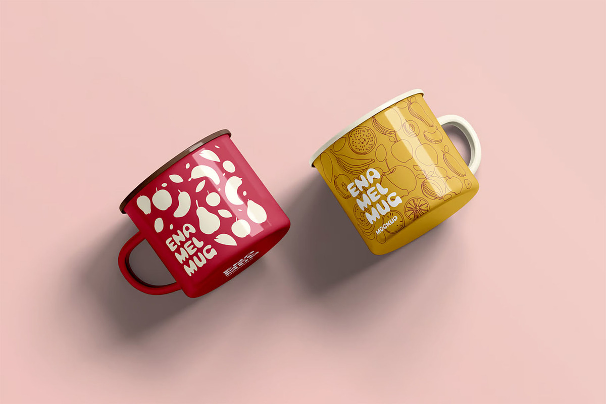 Enamel Mug Mock-up, a Cups & Container Mockup by Se٧enStudio (Photo 7 of 13)