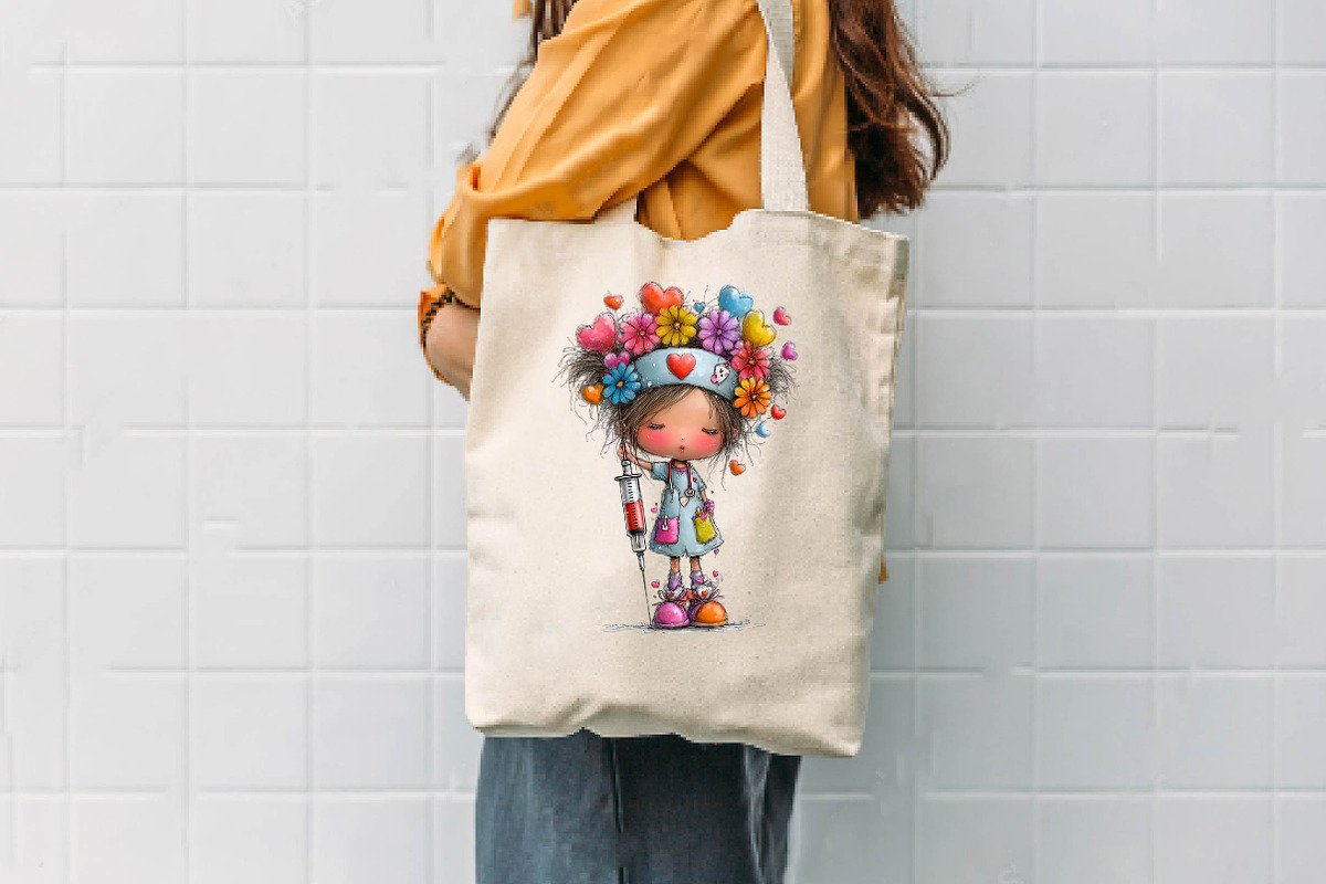 Whimsical Nurse Girl clipart, a Seasonal Illustration by CreationArt (Photo 7 of 7)