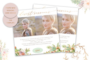 PSD Photo Session Card Template 65