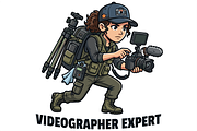 Creative Media Expert Mascot Logo, a Technology Illustration by Izdihaar_Studio (Thumbnail 3 of 3)