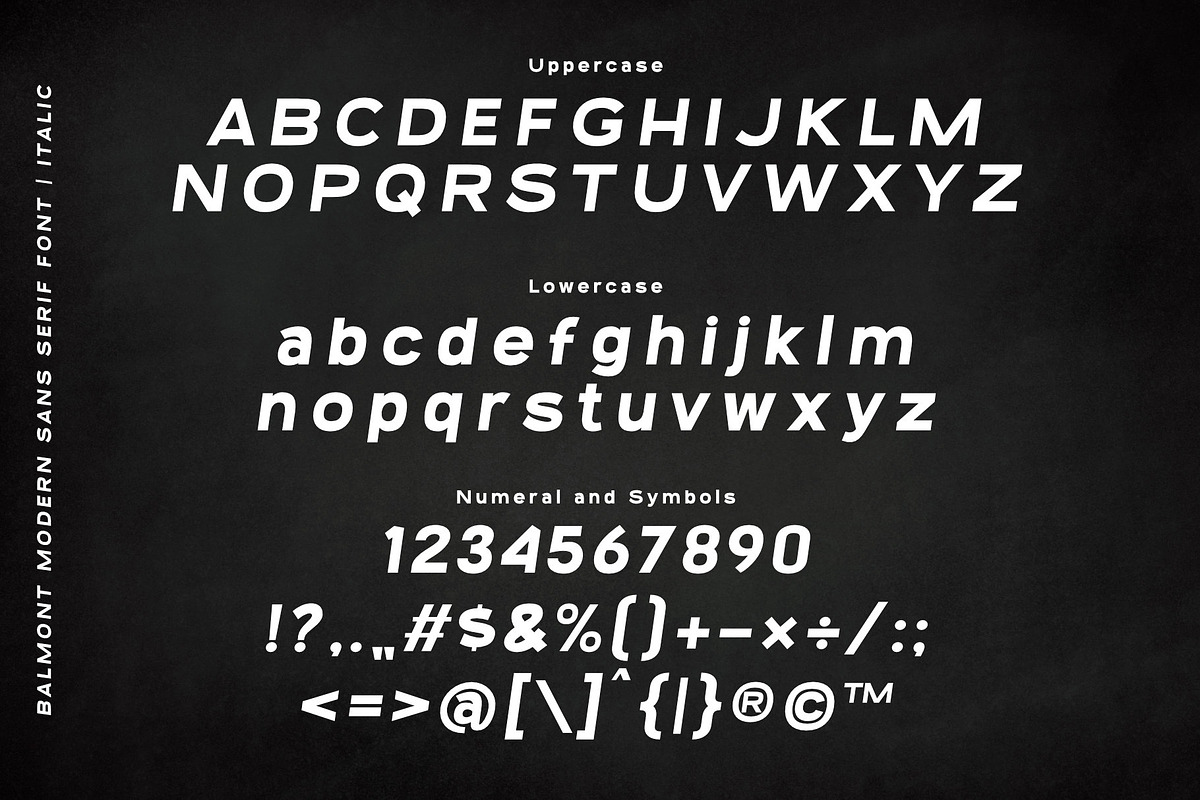 Balmont | A Modern Sporty Sans Serif, a Sans Serif Font by Andrimada Creative (Photo 5 of 12)