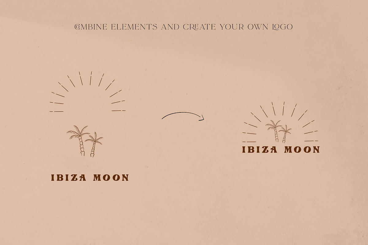Retro logo elements & templates, a Branding & Logo Template by Michèle Kae (Photo 3 of 10)