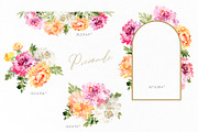 Fall Watercolor Chrysanthemums, a Decorative Illustration by GraphicsDish (Thumbnail 3 of 3)