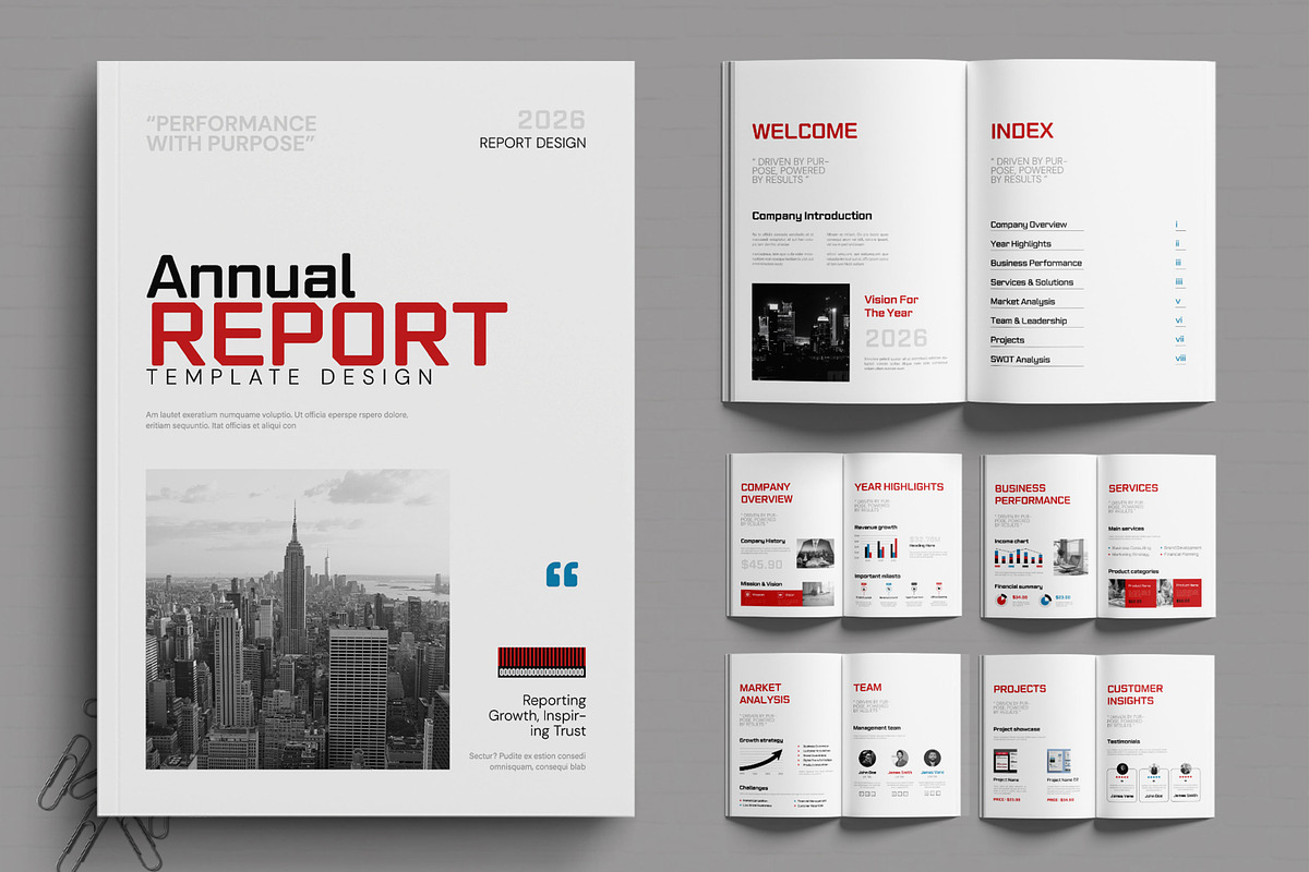Annual Report Brochure Design, a Brochure Template by MightyDesign (Photo 1 of 6)