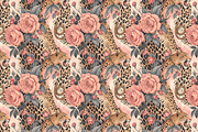 Seamless pattern. Animal and floral, a Pattern Graphic by Designs by Helen Trupak (Thumbnail 7 of 8)