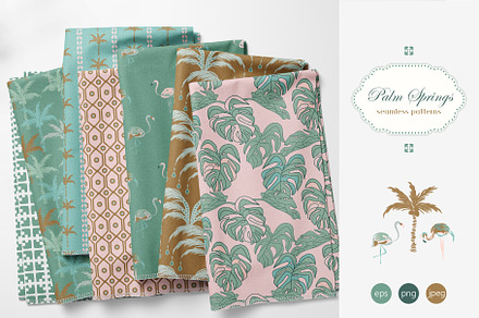 Palm Springs - Seamless Patterns, a Pattern Graphic by Milky April