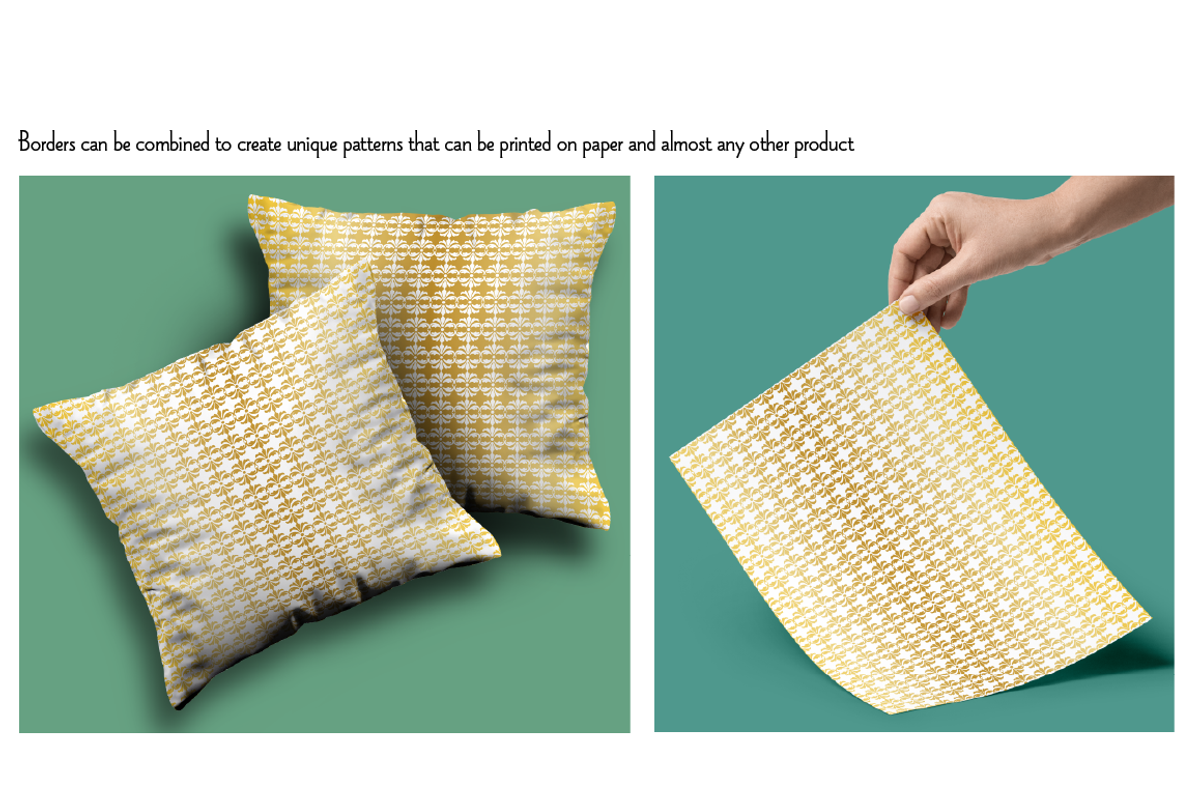 Ornate Gold Border Patterns, a Pattern Graphic by Melissa Held Designs (Photo 2 of 3)