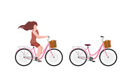 Bike / bicycle vector set, an Illustration by land art (Thumbnail 19 of 20)
