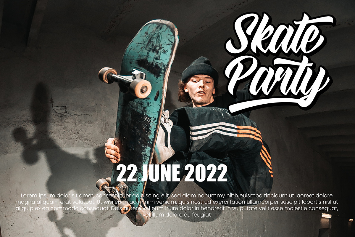 Straight Ahead Modern Script Font, a Script Font by Ronny Studio (Photo 4 of 11)
