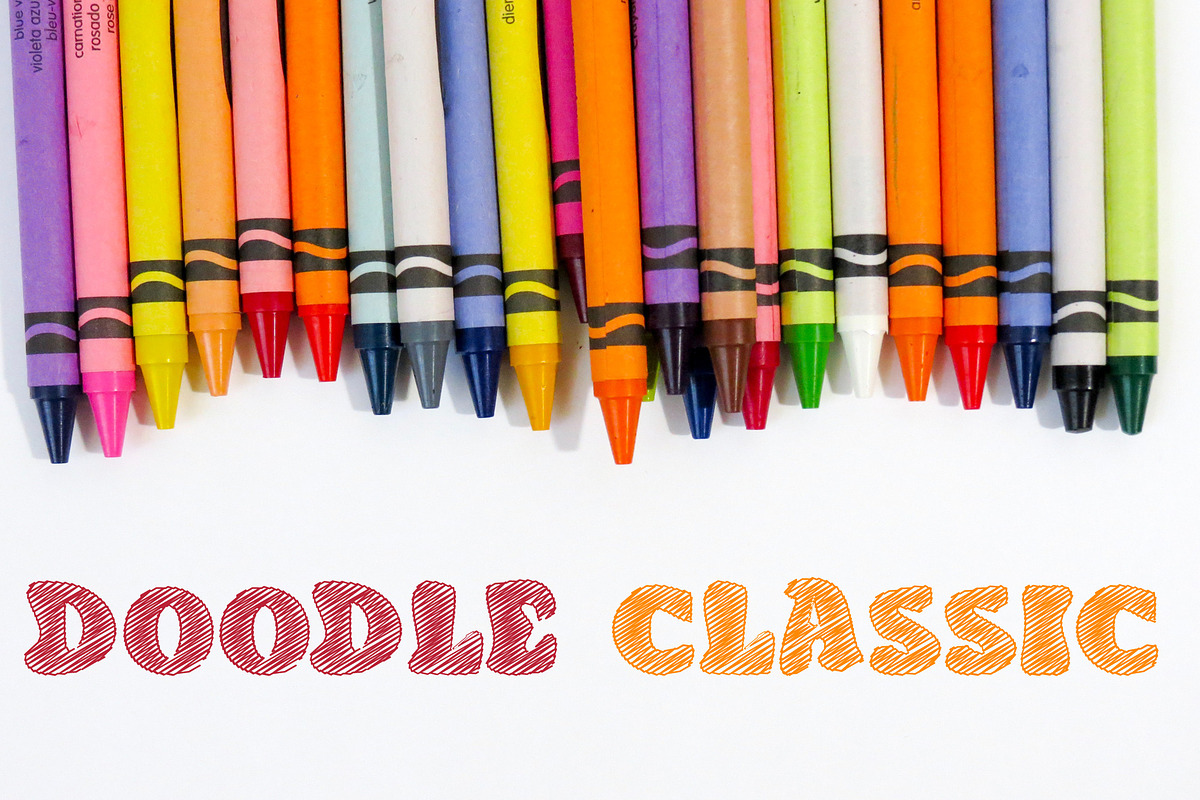 Doodle Classic - Sketch Font preview 4