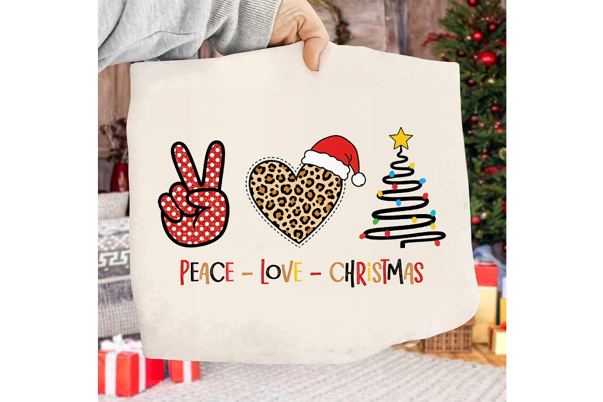 Peace Love Christmas Sublimation Des, an Illustration by Libby Wishes (Photo 3 of 8)