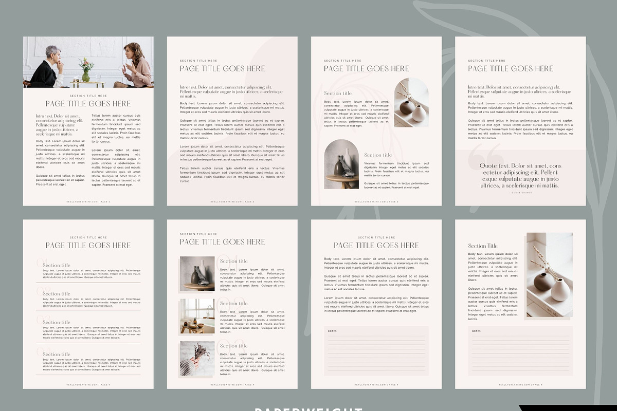 Neutral Workbook Template for Canva, a Magazine Template by Paperweight Memories (Photo 8 of 9)