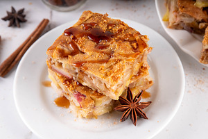 Tasty autumn apple pie bars, a Food & Drink Photo by Rimma