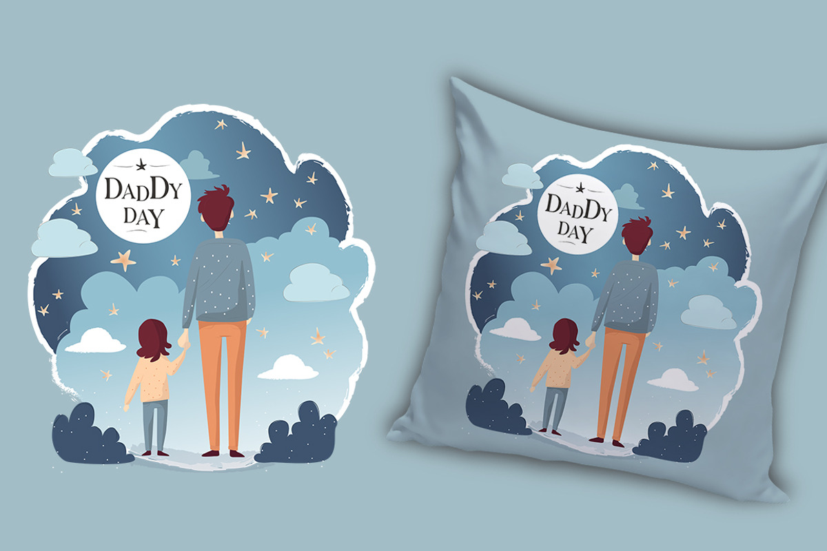 Father Day Vector Illustrations, an Object Graphic by Evgeniia (Photo 9 of 10)