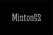 Minton52 font, a Serif Font by Yury Veselov (Thumbnail 1 of 9)