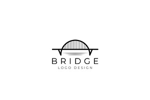 Simple Minimalist Bridge Logo Design, a Branding & Logo Template by AlvinStd
