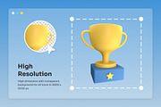 Premium 3D Football Icon Set for UI, a Sport Illustration by twinstd (Thumbnail 4 of 6)
