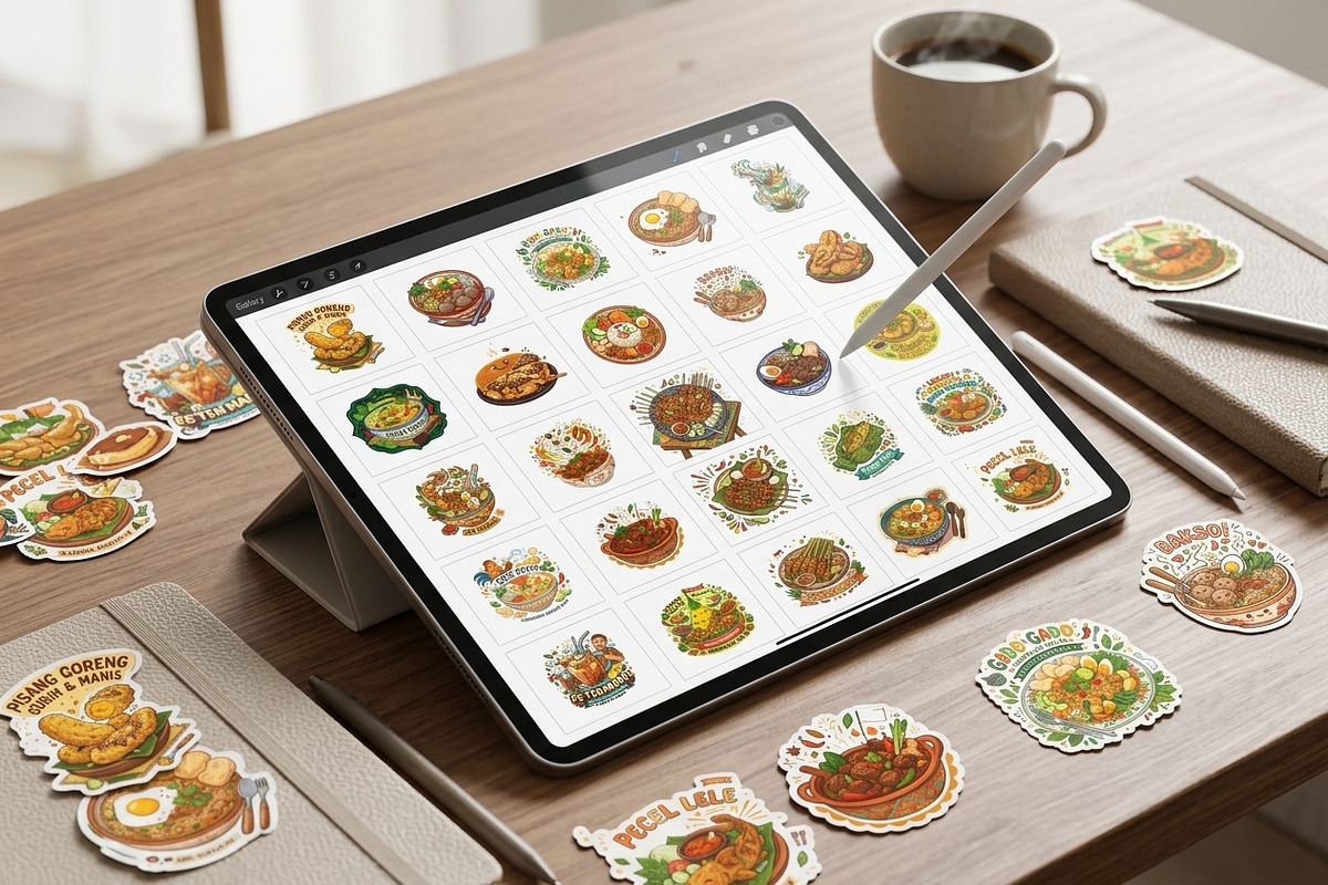 36 Indonesian Food Sticker Bundle 2, a Food Illustration by ikarifq shop (Photo 5 of 5)