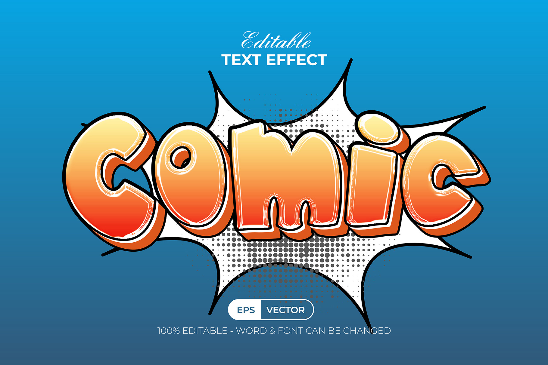 Comic Text Effect Style, an Action Add-On by Mockmenot | Creative Market
